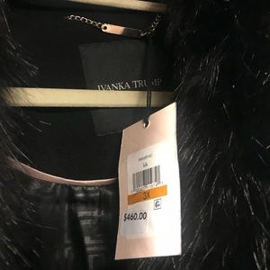 Invanka Trump winter coat rear fur